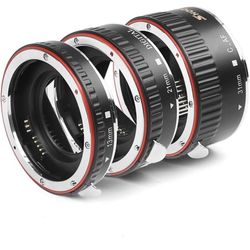 D&F AF Auto Focus Macro Extension Tube Set EOS EF/EF-S Lens Close-ups for Canon EOS EF Lens Such as Canon 7D,500D,600D,700D,5D Mark II III, Rebel T2i,