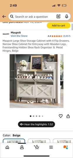 Shoe cabinet