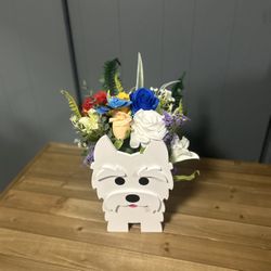 Beautiful Floral Arrangements for & that special day with your favorite furry friend and other animals. Good quality artificial flowers make that spec