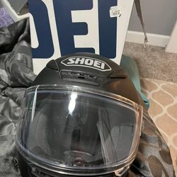 Shoei Helmet with Bluetooth speakers receiver