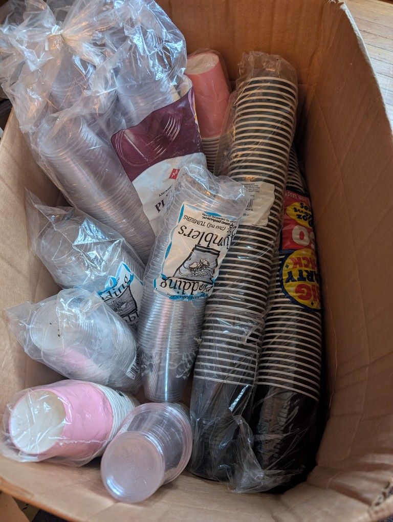 Tons Of Different Types Of Cups For Parties