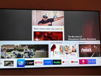65” Samsung smart hub TV
