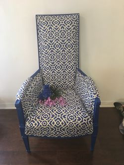 Gorgeous antique chair. New fabric and padding