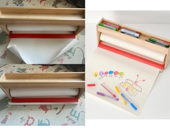 Kids IKEA Drawing Paper Roll Holder + Paper Roll