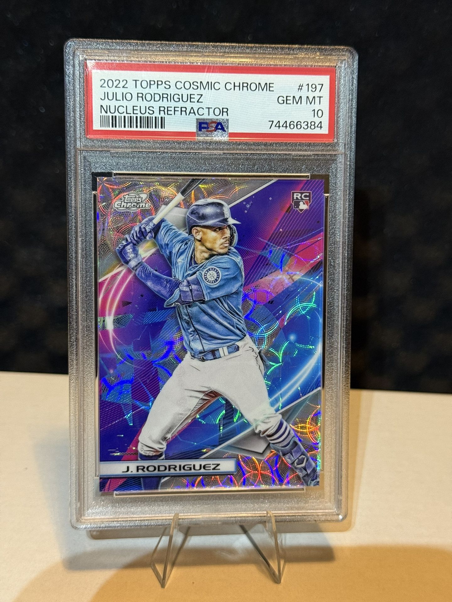 2022 Topps Cosmic Chrome - Julio Rodriguez #197 Nucleus Refractor (RC)