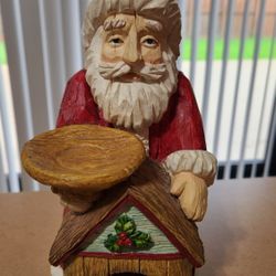 Carved Resin Santa