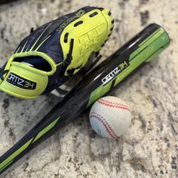 ORTIZ 34 - Baseball Bat, Glove & Ball  Limited Edition 