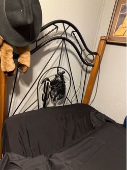 Twin western metal beds