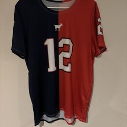 Tom Brady Patriots/buccaneers Split Jersey Shirt Size M