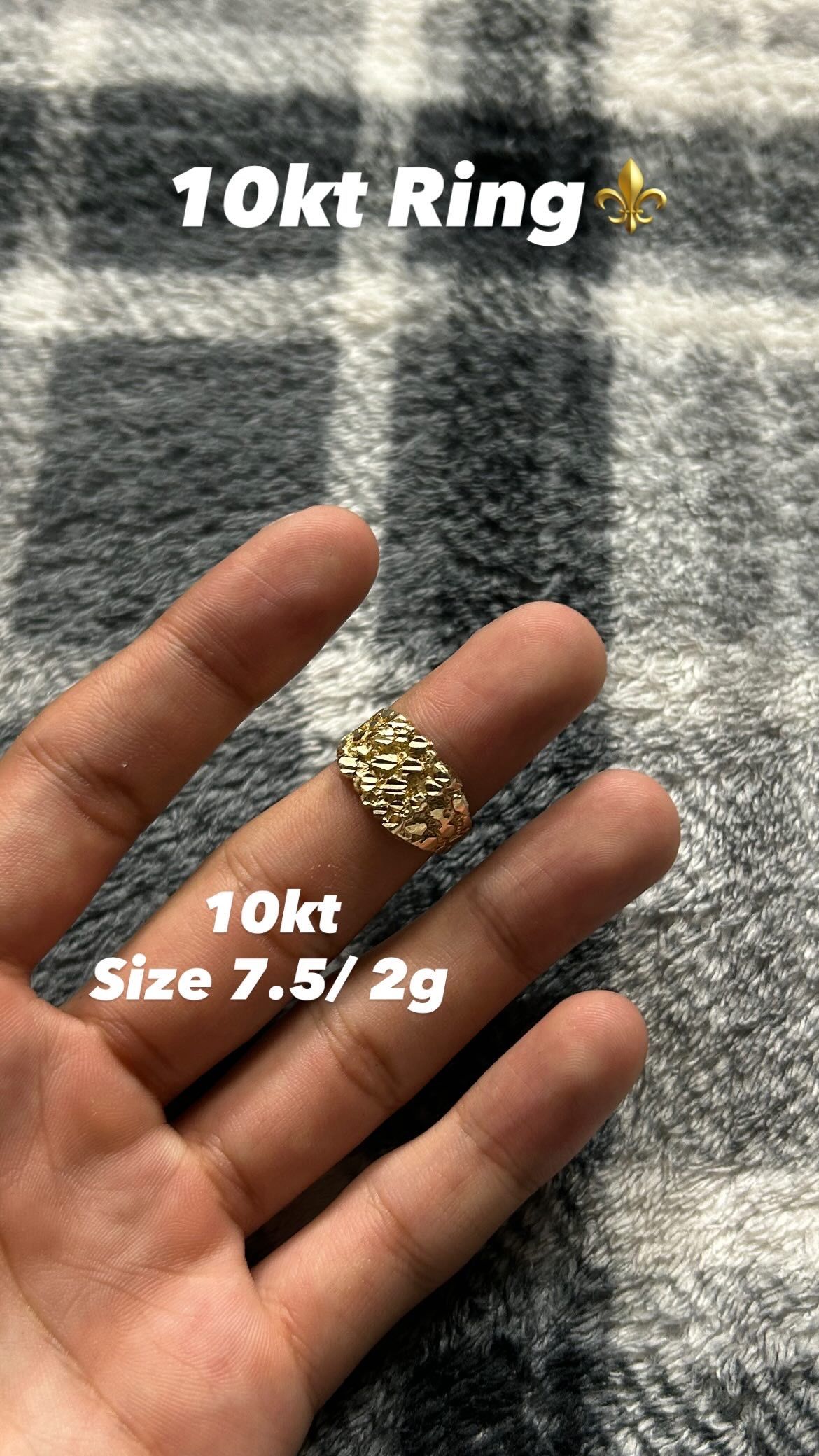 10k Nugget Ring