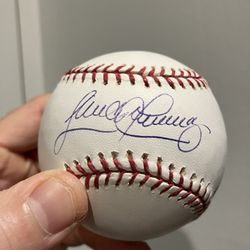 Sandy Alomar jr signed baseball 