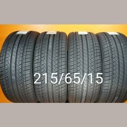 4 New Tires For Sale 215/65/15 We Service Motorcycle Tires