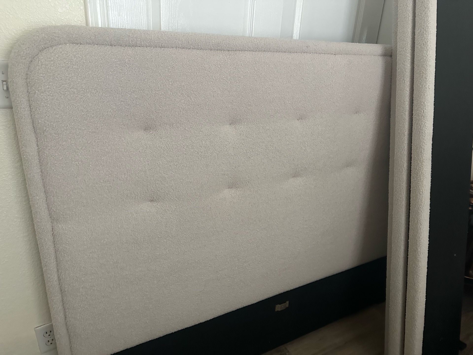 Queen/full upholstered bed frame