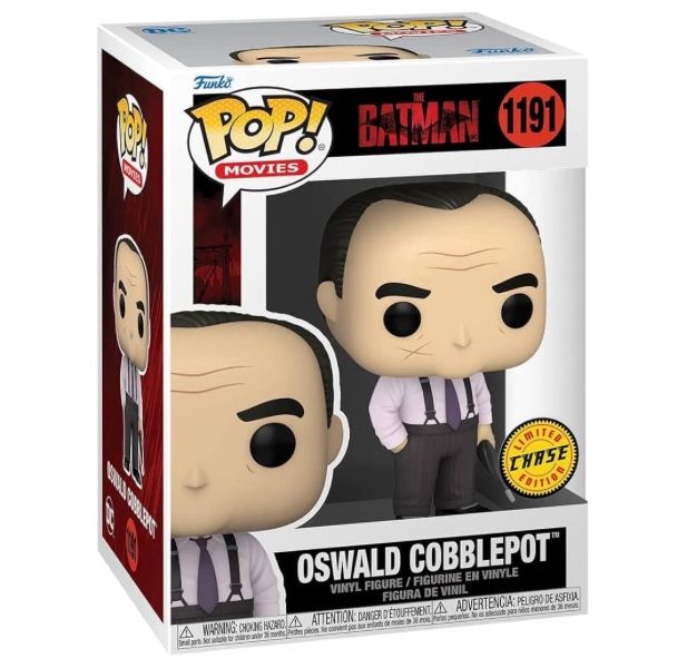 Funko Pop! Movies: The Batman Collectible Vinyl Figures - Oswald Cobblepot Chase & Common Variants (Gray)