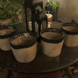 4 Boho Planters