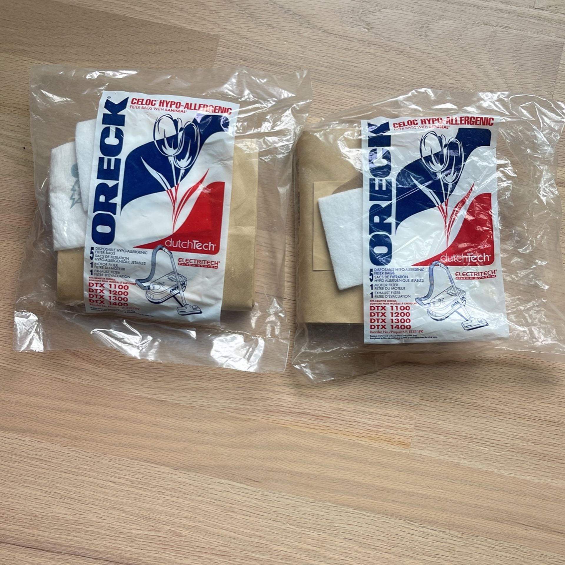 Oreck Dutchtech Vacuum Bags DTX 1100, DTX 1200, DTX 1300, DTX 1400
