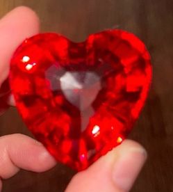 Swarovski Crystal SCS Member Renewal Gifts Red Heart Figurine 1998