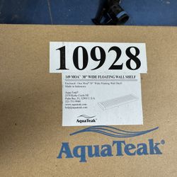 Teak Floating Shelves