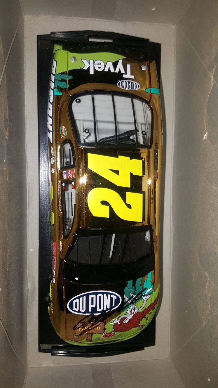 Gold Signed Jeff Gordon Looney tunes car