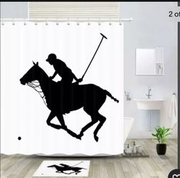 Polo Shower Curtain & Rug