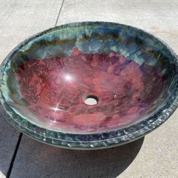 Glass vanity Sink