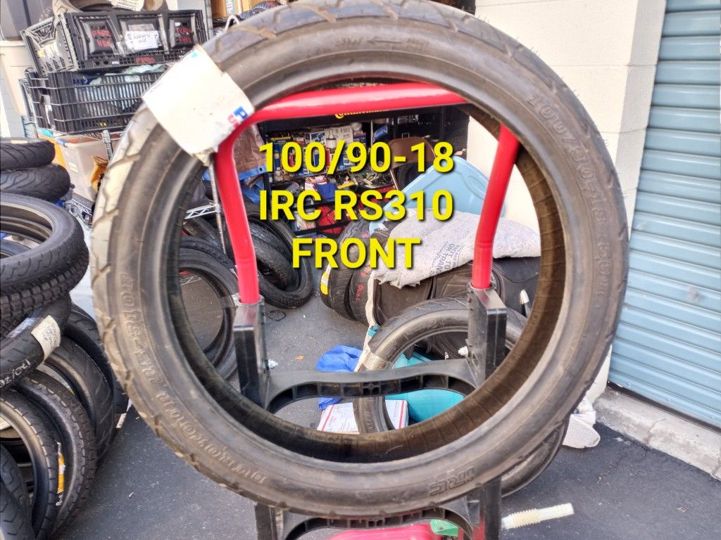 100/90-18 IRC RS310 MOTORCYCLE FRONT TIRE  