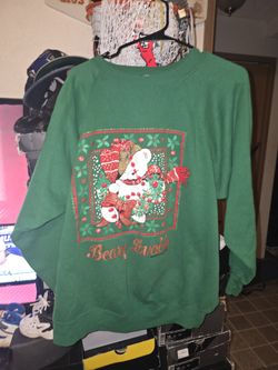 Vintage Christmas bears crewneck size xl 