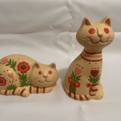Thrifted Ceramic Cats