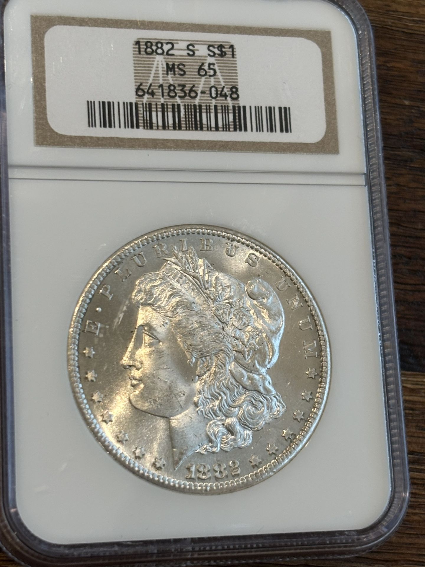 1882-S Morgan Silver Dollar — MS65 — Beautiful BU Coin — Slabbed & Certified