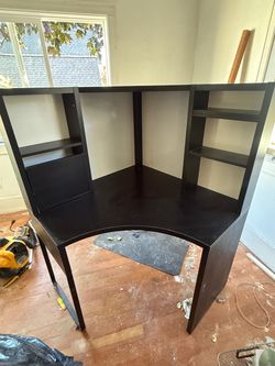IKEA desk and shelves