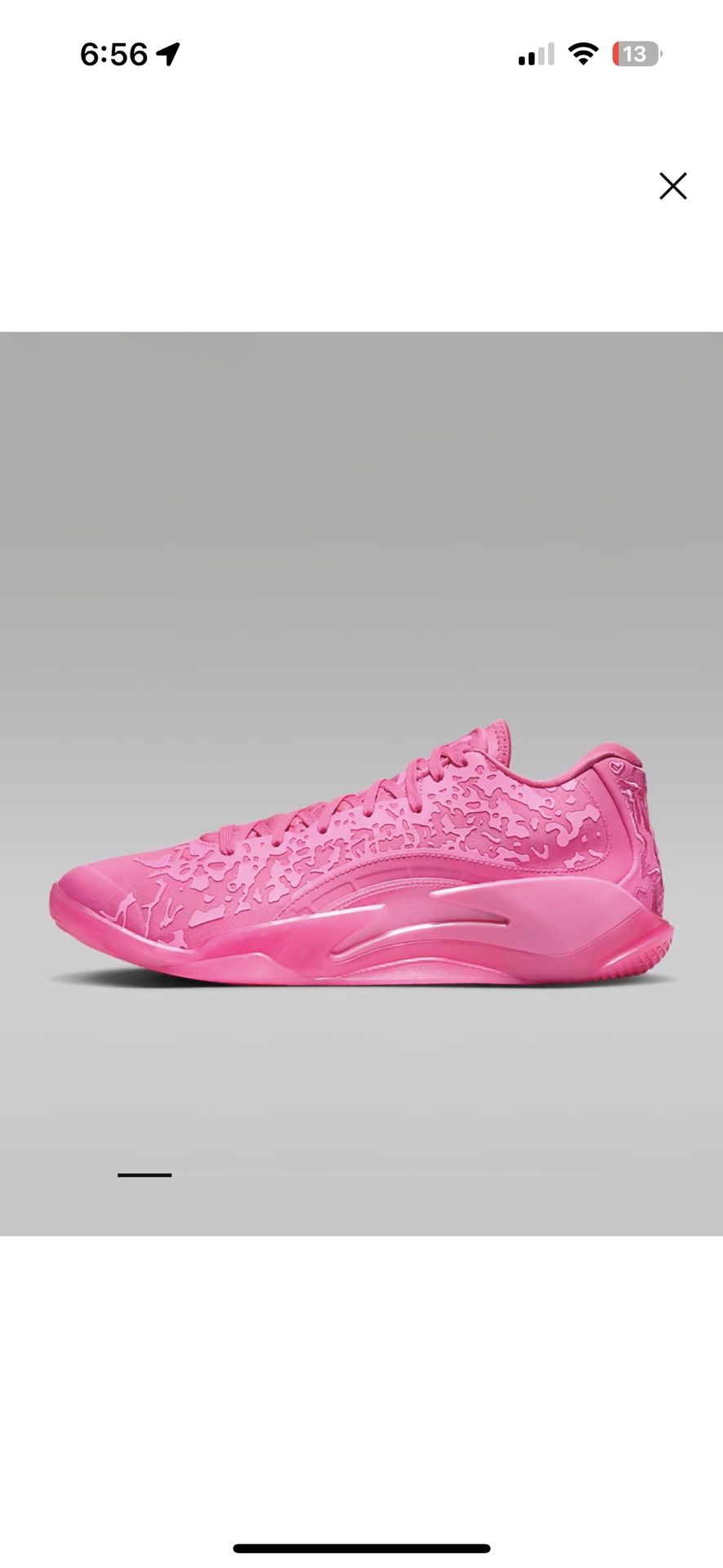 Zion 3s all pink 