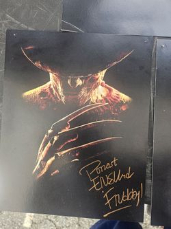 Freddy krueger autograph poster
