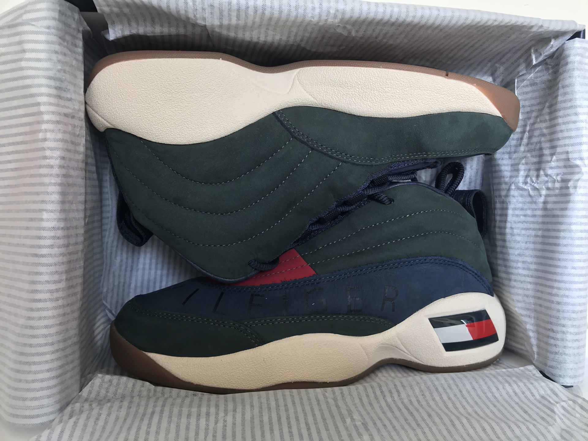 KITH X TOMMY HILFIGER LUX BASKETBALL SNEAKER SIZE 7