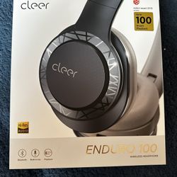 Cleer Audio Enduro 100 Wireless Bluetooth Headphone - Over Ear Fast Charging Lightweight, Podcasting 100Hr Long Battery | Full Charge 4 Day Playback