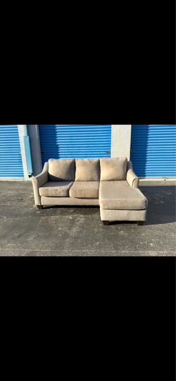 Beige sectional sofa(free delivery)