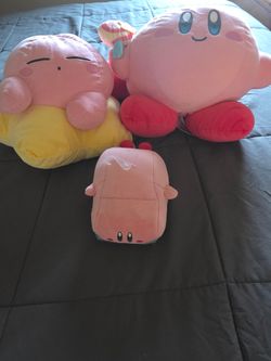 Kirby Plush Stuffed Toy Lot of 3