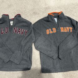 BOYS OLD NAVY ZIP-UPS SIZE 6-7