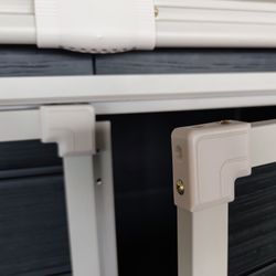 8x4ft Outdoor Resin Garden Shed with Floor and 2 Windows, Plastic Patio Outdoor Storage Shed with Lockable Door for Garden Tools, Bicycles, Trash Cans