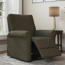 Andrews Fabric Swivel Glider Recliner, Brown