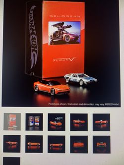 Hot Wheels X DeLorean DMC-12 & Alpha Collector Set