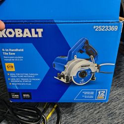 Kobalt Handheld 4in Tile Saw
