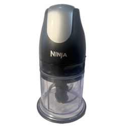 Ninja Push Food Chopper 2 Cup Black Bowl