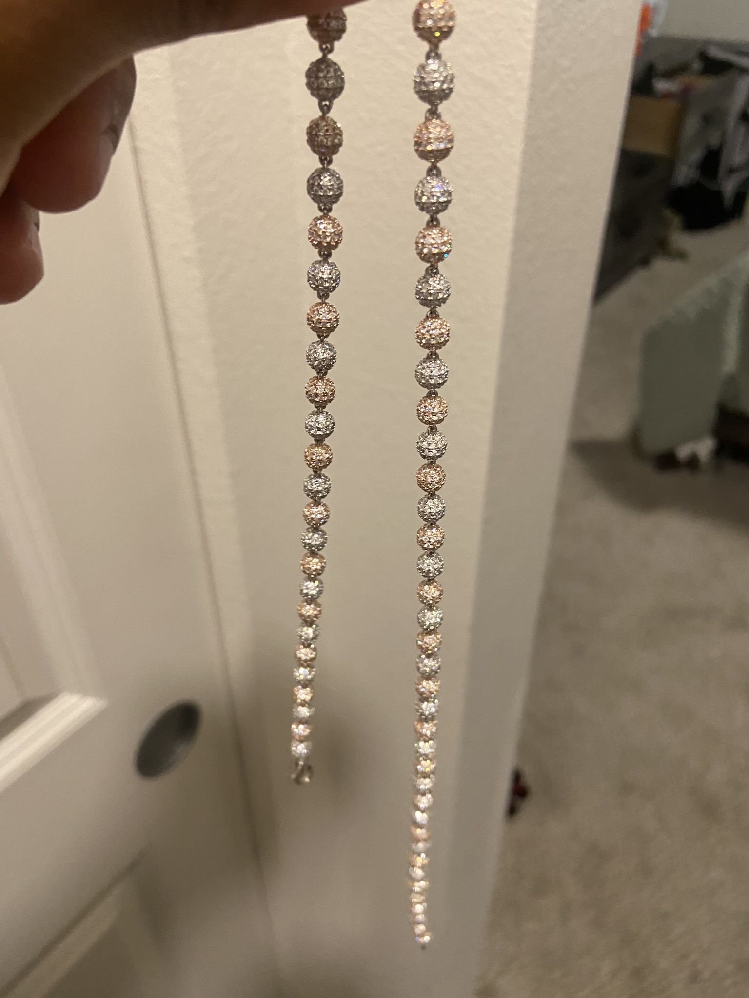 VVS White Rose Gold 6mm 20’ Chain