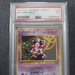 PSA 7 1997 Mr Mime 122 Holo Jungle Pokemon Japanese