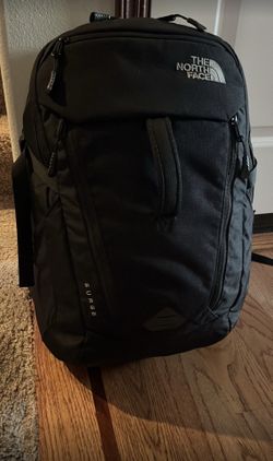 The North Face Surge Backpack in black