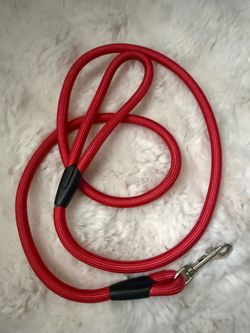 Red Rope Dog Leash with Metal Clip