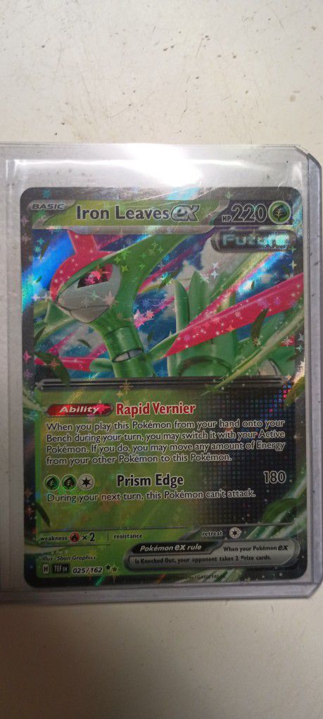 New!!2024 Pokemon 25/162 Iron Leaves Ex