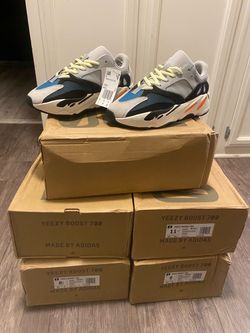 Adidas Yeezy 700 Boost Wave Runner All Sizes Available Size 5 + 6 + 7 + 8 + 8.5 + 9 + 9.5 + 10 + 10.5 + 11 + 12 Black Grey Orange Running Shoes
