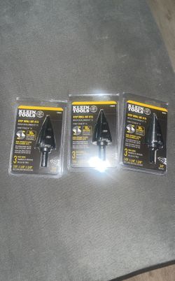 Brand New Klein Tool #15 Step Bits 7/8-1-3/8