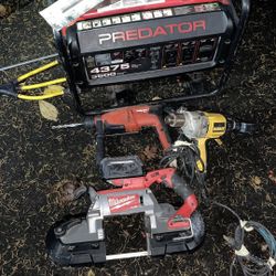 generador cortadora de metal milwake con baterĂa de .12  y rotojamer y